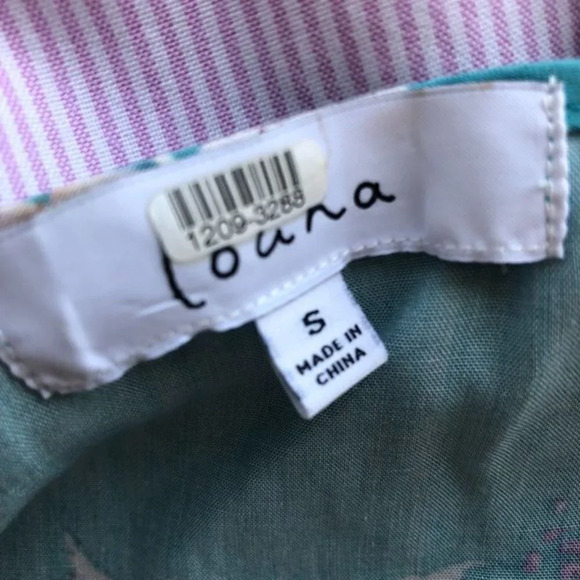 Louna High Low Floral Maxi Dress Blue Ruffle S - Picture 6 of 6